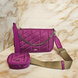 DKNY Bodhi Chain Crossbody, Dark Orchid, NWT